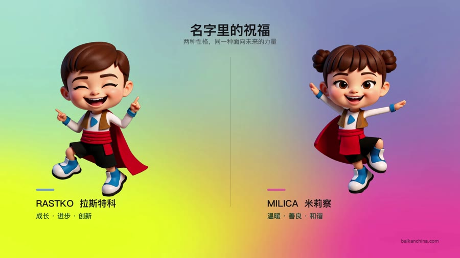 EXPO 2027官方吉祥物Rastko与Milica及名字寓意